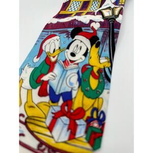 DIsney Balancine Mickey Mouse Donald Duck Pluto Christmas holiday tie